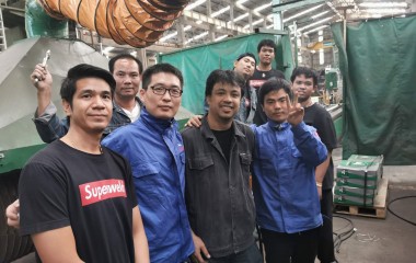 泰国榨糖辊堆焊设备安装调试